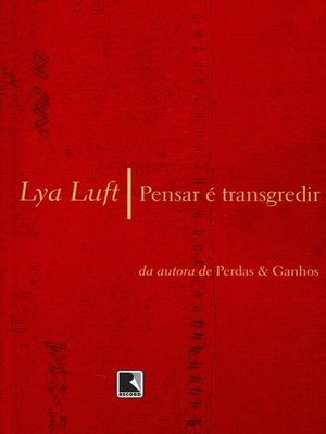 cover image of Pensar é transgredir